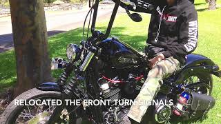 Custom Softail StreetBob 2018 with 12 inch Fat Bar Mini Apes