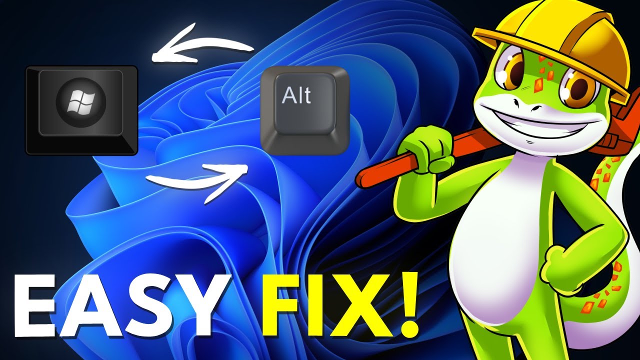 How to Fix Windows Key and Alt Key From Being Switched - YouTube