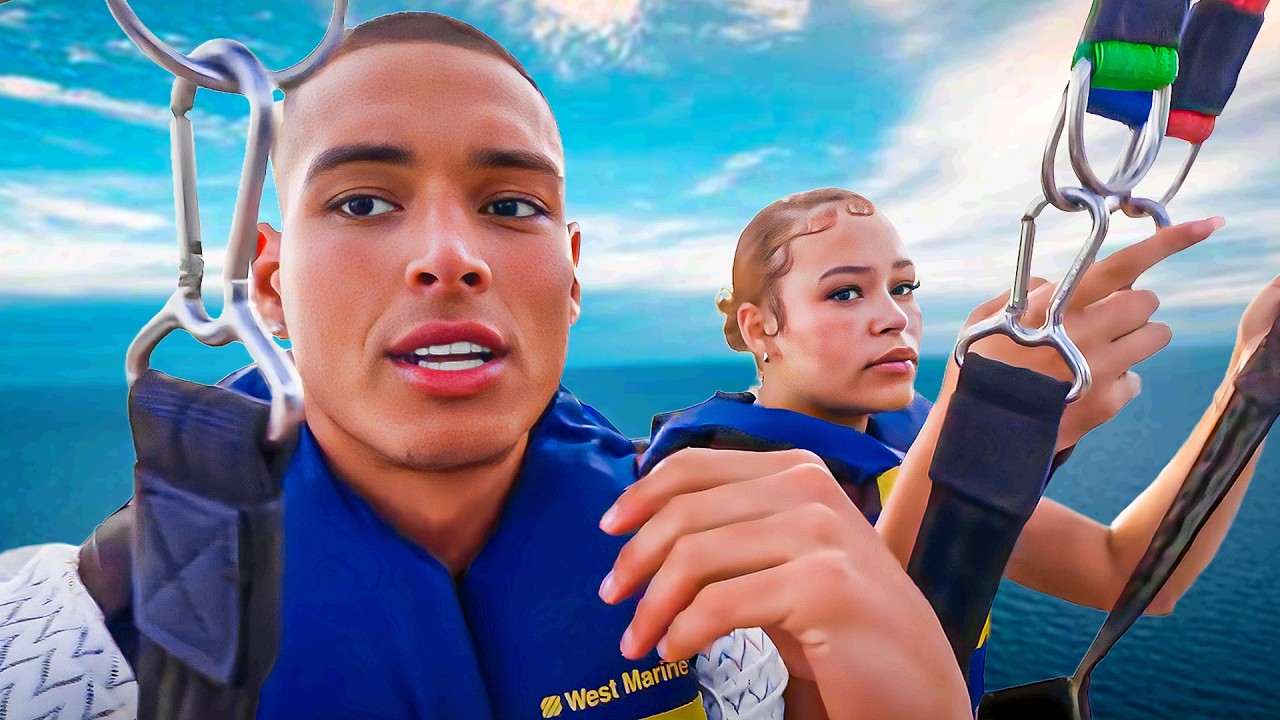 Мы с Марлоном впервые полетали на параплане!