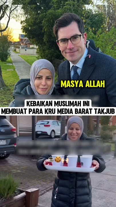 MasyaAllah‼️The kindness of this Muslim woman amazes the outside world #kindness #muslimah #musli...