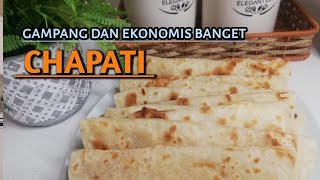 cara membuat chapati roti khas india,mudah dan enak banget dimakan sma kari dan keju #chapati