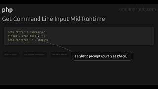 Get Command Line Input Mid-Runtime