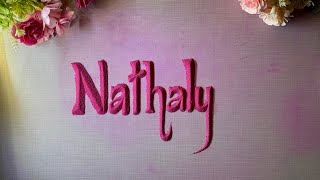✨Nathaly❤️ Sand Art   Relaxing ASMR Name Writing | Satisfying Sand Calligraphy | Calm screenshot 3