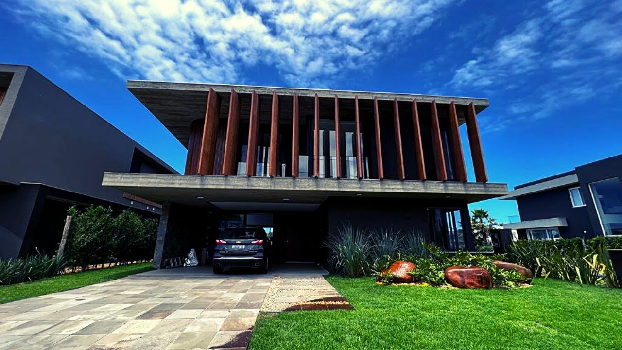 Mansão Decorada NOVINHA NUNCA HABITADA No Enseada Xangrila A Vista + Linda que Você Vai ver Hoje