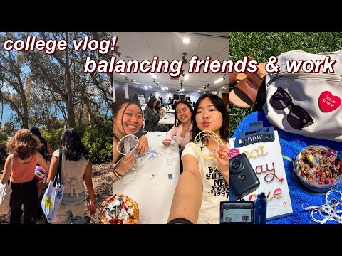 LIFE IN COLLEGE | chill day with friends & getting work done! uc san diego day in the life: college
