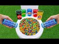 M&M Candy VS Popular Sodas !!! Coca Cola, Fruko, Fanta, Mtn Dew, Schweppes and Mentos in the toilet