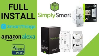 Smart Switch Install (Single Pole) | SmartThings & Alexa Set-Up