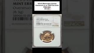 93K Unique Gold Quarter 1970S Overstrike