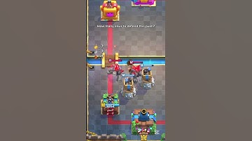 How many elixir to defend this push? #clashroyale #shorts #shortvideo