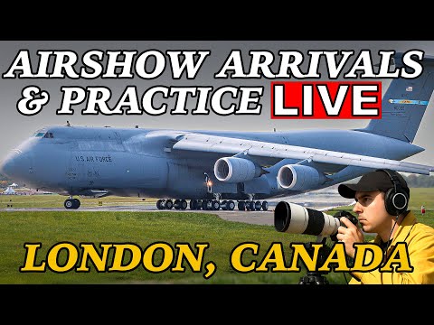 馃敶LIVE Airshow ARRIVALS and PRACTICE at London 馃嚚馃嚘 Airport! September 4th, 2025!