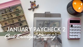 January 2025 Budget | Cash Envelope and Sinking Fund Stuffing | Paycheck 2 | 25 Year Old Budgeter