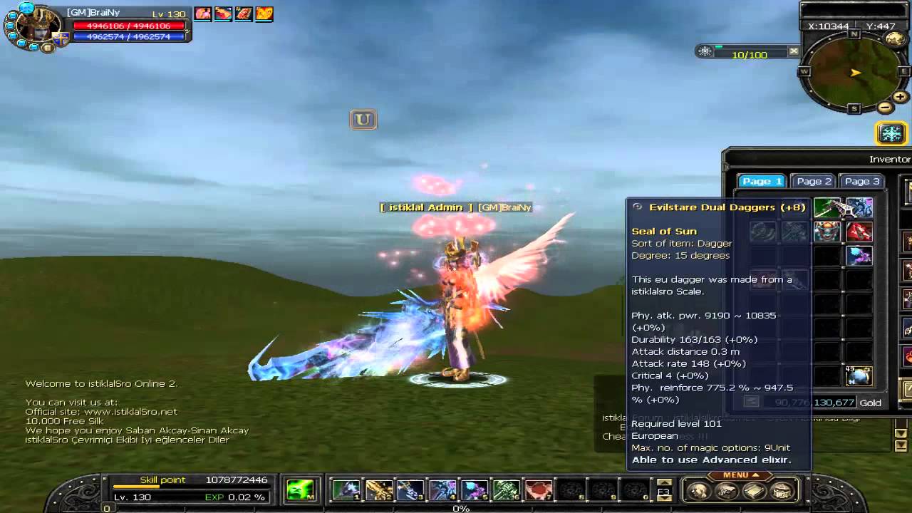 Silkroad 130 gap new weapon istiklalsilkroad - YouTube