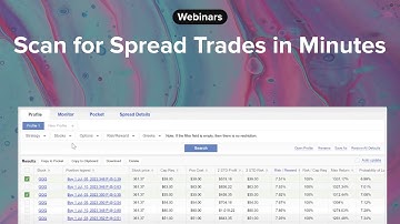 Use the Real Time Spread Scanner to Scan for Options Trades in all Market Conditions