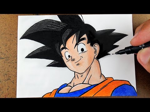 Eu Venho Treinando Meus Desenhos De Animes e o Anime que eu considero mais  fácil de Desenhar é Dragon Ball, pelo Formato dos Olhos, E até Agora eu só  fiz Isso. O