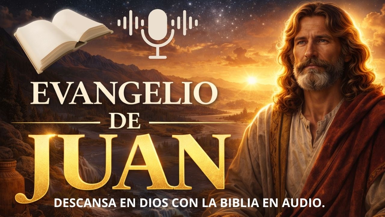 EVANGELIO DE JUAN PARA DORMIR EN PAZ ESTA NOCHE:  DESCANSA EN DIOS CON LA BIBLIA EN AUDIO.