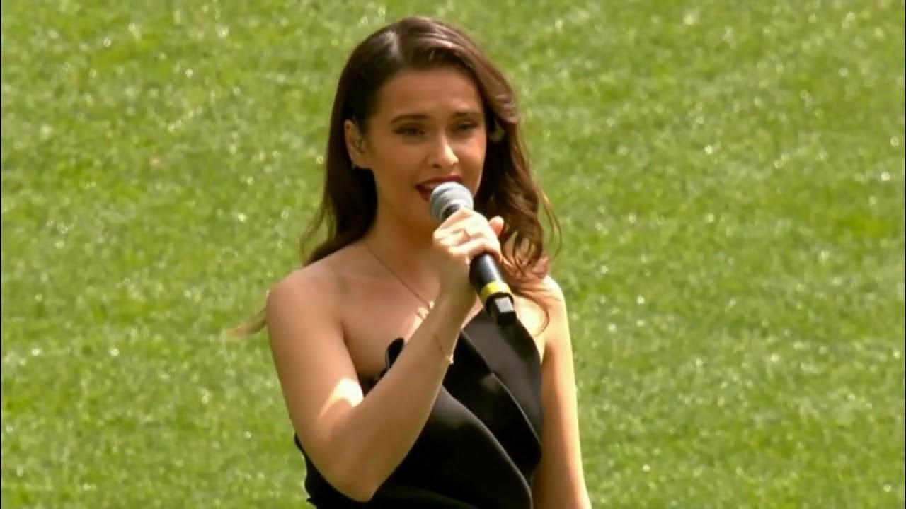 Jasmine Faulkner sings the National Anthem YouTube