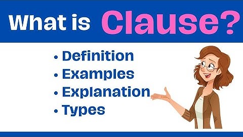 What is Clause in English|Clause and examples|Types|Urdu/Hindi