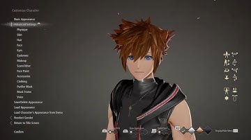 Code Vein -Kingdom Hearts 3 Sora Character Creation