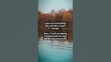 I’ll never love again