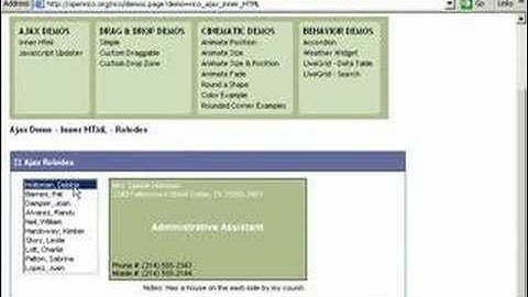 Ajax tutorial 4 Modifying Web Pages on the Fly