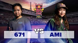 B-Girl Ami vs. B-Girl 671 | Final | Red Bull BC One 2023 World Final Paris