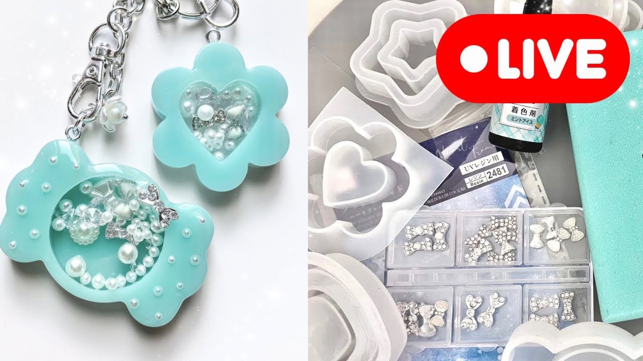 221【レジン制作】憧れのチテファニーカラー風🩵モールドが決まらないのでみんなに聞いてみます～✨(2025/1/22)※ティファニーに聞きましたので概要欄をご確認ください☆