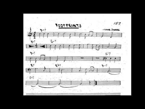 Footprints - Play along - Backing track (Bb key score trumpet/tenor sax/clarinet)