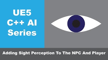 UE5 C++ AI Series Part 7:  Adding Sight Perception To The NPC And Player
