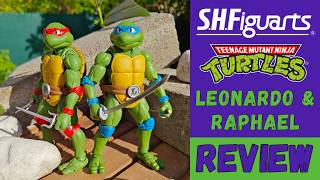 The BEST TMNT Action Figures I've Ever Seen! S.H.Figuarts TMNT Leonardo &amp; Raphael Review