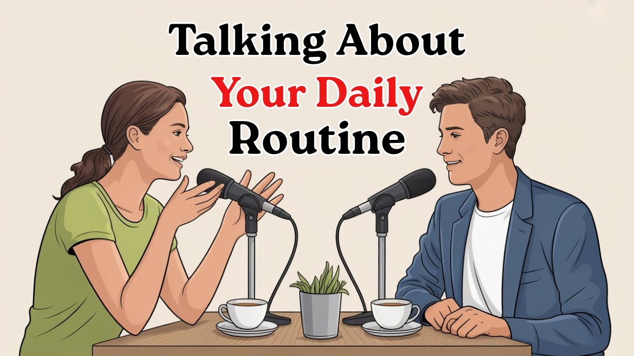 How To Talk About Your Daily Routine in English | English Conversation ...