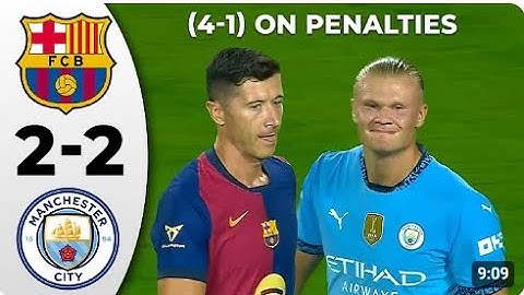 Barcelona vs Manchester City 2-2  (PEN 4-1) Highlights & All Goals | Club Friendlies 2024 HD