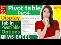 MS-EXCEL-55-Pivot Table Options | Display Tab | Set Classic view in PivotTable | Hide Expand button