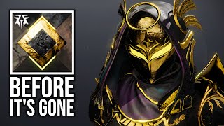 NEW Black And Gold Shader Is AMAZING! GET IT BEFORE IT'S GONE! - Destiny 2 Revenant
