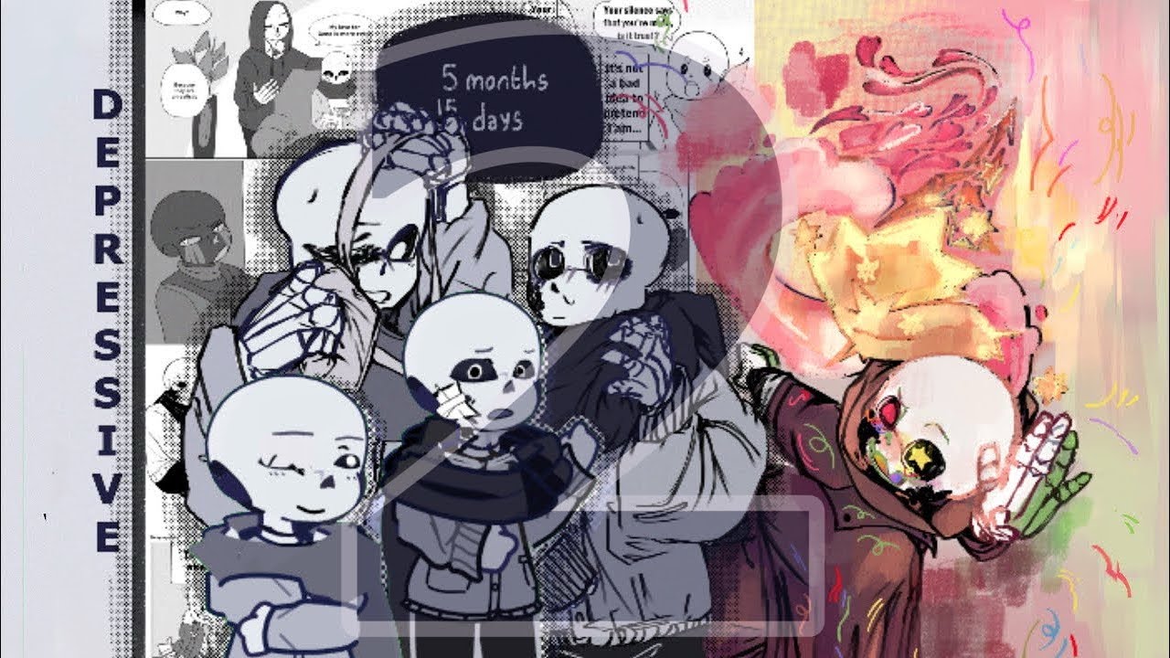 Comic Depressive Reaction - 2/2 - UT depressive Ink AU