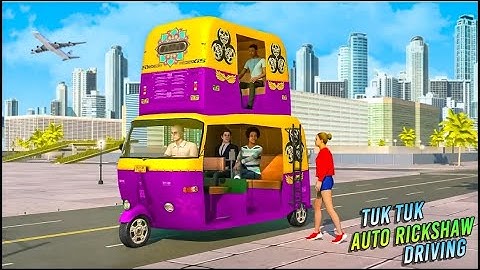 offroad tuk tuk auto Rickshaw Driving Simulator - Android gameplay