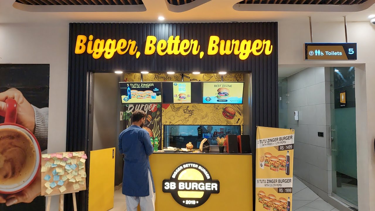 Bigger Better Burger Islamabad Heaven of Grilled and Fried Burgers 