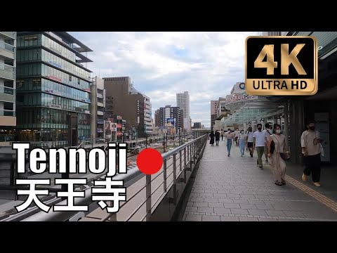 【4K 】Osaka Walk  Tennoji Walking Tour |天王寺散歩 |Binaural Audio
