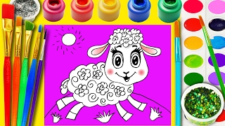 Draw Funny Animals Coloring Page | Learn Colors for Children