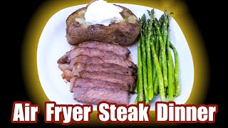 How to Make a Steak Dinner for TWO in an Air Fryer!