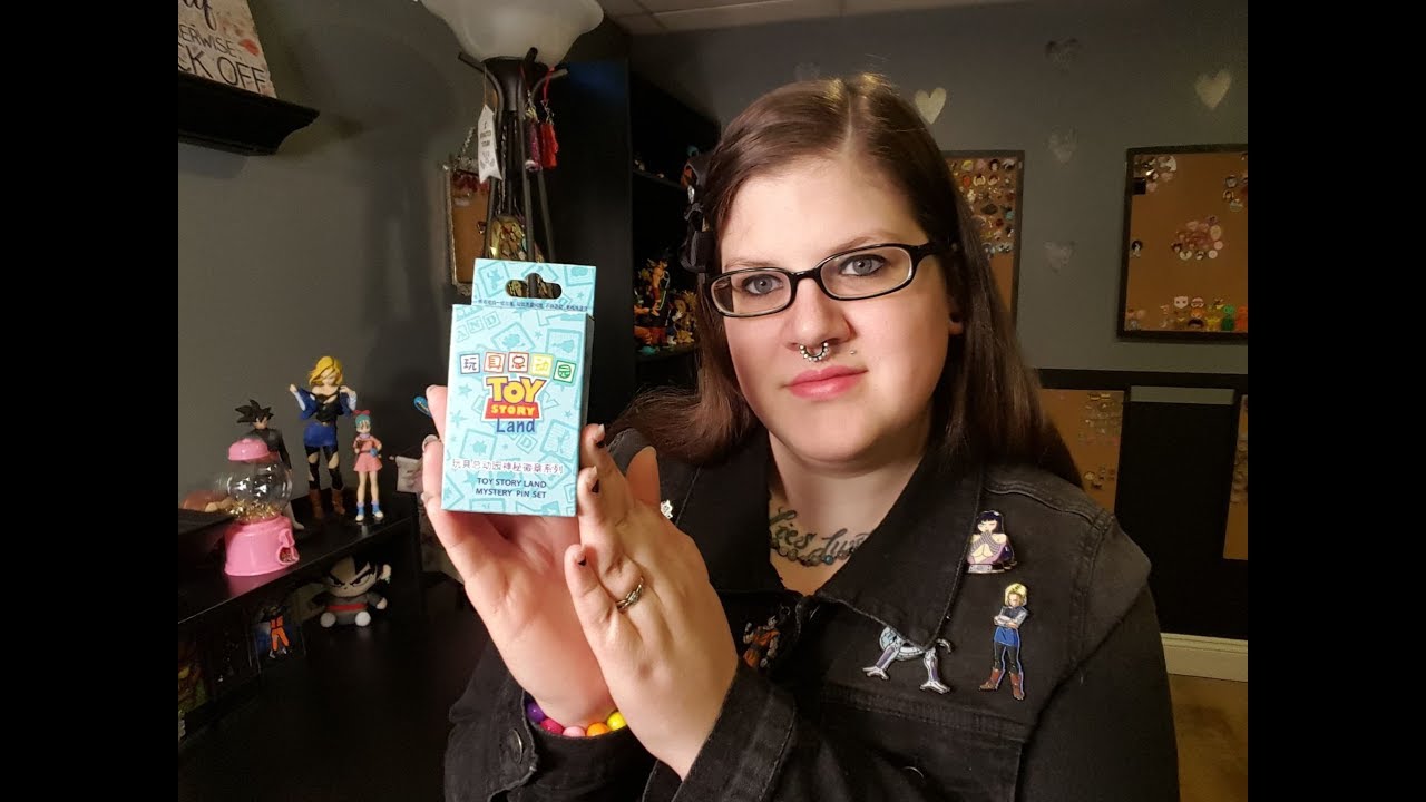 Unboxing disney toy story land mystery pins YouTube