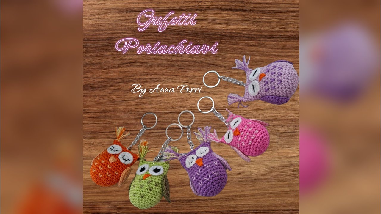 Gufetti Portachiavi ( Owl Keychain Tutorial ) by Anna Perri