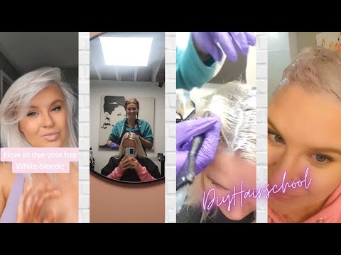 White Icy Blonde Hair - How I get my hair white blonde