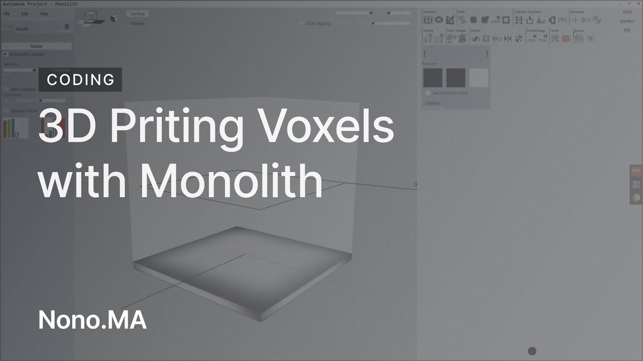 Voxel2GCode Workshop: How to 3D Print Monolith Voxels (2016.08.17 ...