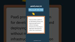 PaaS Characteristics - MS-900