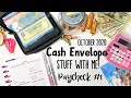 OCTOBER 2020 CASH ENVELOPE STUFFING | PAYCHECK #1 | HAPPY PLANNER | SINKING FUNDS