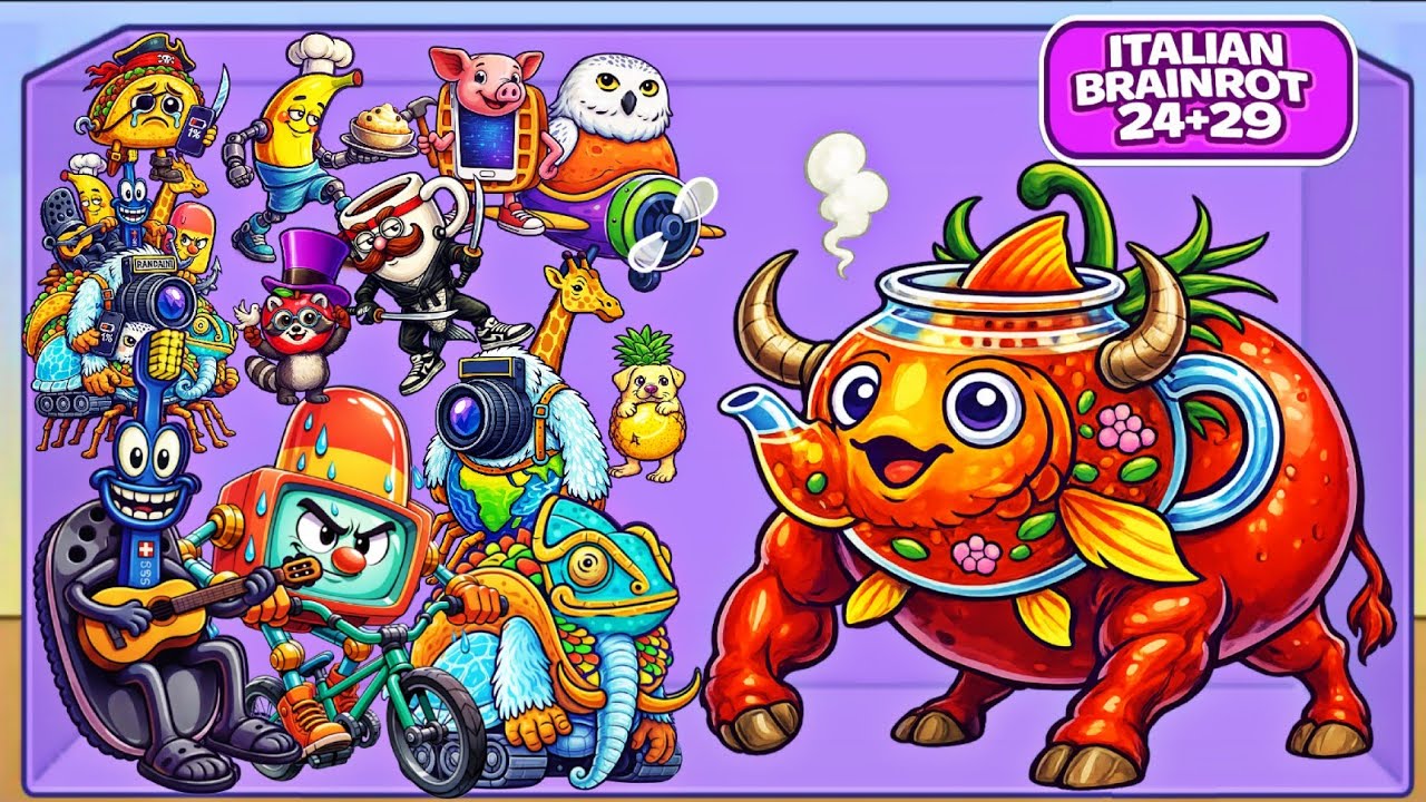 Merge Fellas Mixed Brainrot ( Italian Brainrot 24+29 ) Gameplay Reaching Max Level ×2 | New Update