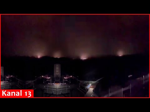 ?Horrifying explosion" - In panic, Russians show the missile strike and fire at a military airfield