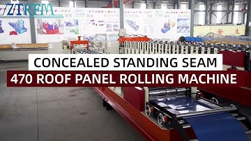 【Roll forming machine】Standing seam machine,470 roof panel rolling machine