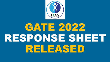 GATE 2022 Response Sheet is Out | How To Download & Calculate Marks