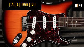 Pop Rock Backing Track Am || 75 Bpm